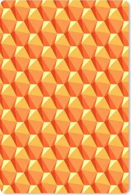 Produktbild von MuchoWow® Mauspad Mousepad Orange - Muster - 3D 18x27 cm - Mousepads - Maus Mat - Pad - Mausunterlage