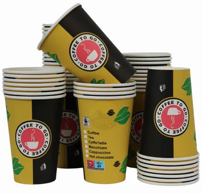 Obrázek produktu pro Ekologické kelímky na kávu s sebou - 300 ml