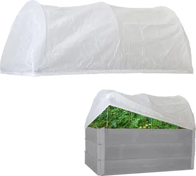 Produktbild von Hochbeetabdeckung 120 x 80 cm Bogenabdeckung mit Vlies Frühbeetabdeckung