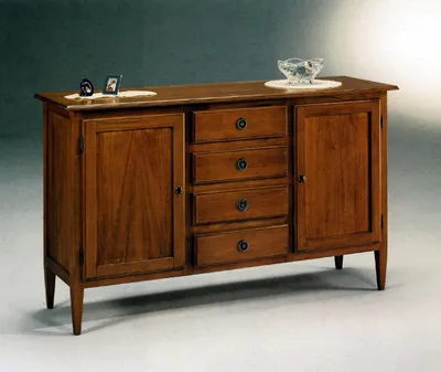 Image de Commode Sideboard Étagère Étagères Meubles en bois massif d'Italie Armoires