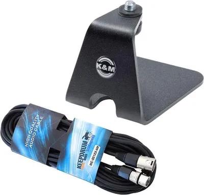 Produktbild von K-M 23240 Tischstativ für Mikrofon mit XLR-Kabel