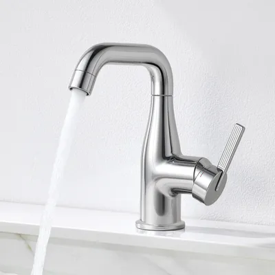 Produktbild von 360° Schwenkbar Waschtischarmatur, Kalt Warm bleifrei Wasserhahn, Cecipa, Badarmatur Mischbatterie, Wasserhahn Bad, Waschbeckenarmatur Chrom