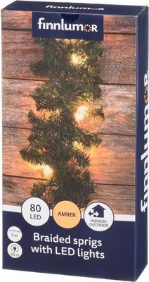 Produktbild von Weihnachtsgirlande mit 80 LEDs, 5 m, warmweiß