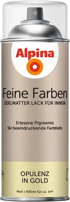 Produktbild von Alpina Feine Farben Sprühlack Opulenz in Gold gold 400 ml
