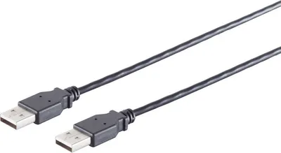 Produktbild von USB-A Verbindungskabel, 2.0, schwarz, 1m