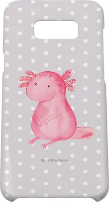 Produktbild von Mr. & Mrs. Panda Samsung Galaxy S8 plus Handyhülle  Axolotl Niedlich - Grau Pastell - Geschenk, Liebe, Hülle, Handy, Fröhlich, Freundin, Weisheit, Lebensweisheit, Cover
