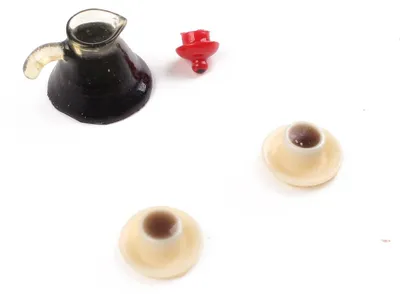 Produktbild von Puppen Geschirr und Mini Tassen | Zubehör Puppenstube