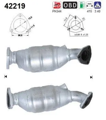 Zdjęcie produktu dla Katalizator Vw Passat 1,6 1,8T 2,0 A4 A6 Superb
