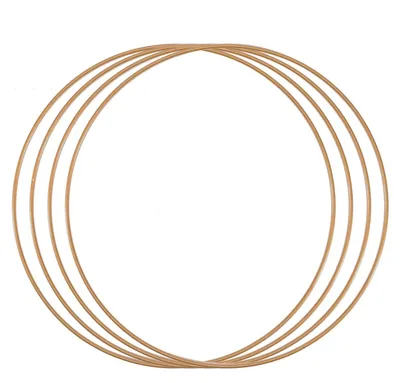 Produktbild von Vaessen Creative 11012-005 Metallringe Ø 30 cm x 3 mm Kreis 4 Stück Drahtkreis A
