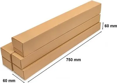 Obrázek produktu pro Kartonová krabice s výsekem pro balení - balení 750 x 60 x 60 mm - 10 kusů