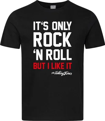 Produktbild von Amplified - "It´s Only Rock N Roll" T-Shirt für Herren/Damen Uni GD4238 (M) (Schwarz)