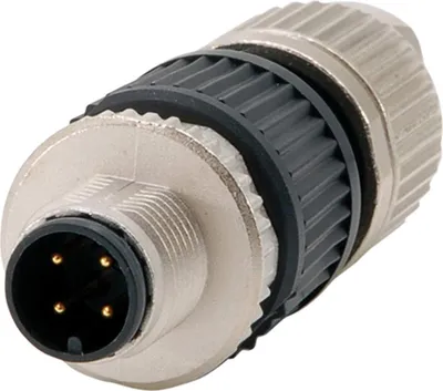 Produktbild von HARTING M12 Sensorsteckverbinder gerade Stift Schneidklemmanschluss (IDC-Kontakte), Polzahl 4-polig Kabelabgang gerade,