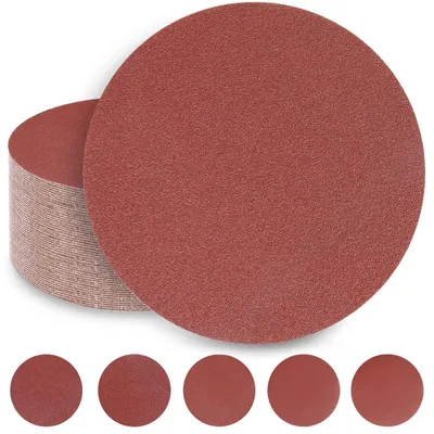 Immagine prodotto di Dischi abrasivi da 180 mm, set di 50 pezzi, per levigatrici a tamburo e levigatrici eccentriche