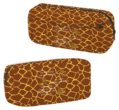 Immagine prodotto di Omgoods - Astuccio a forma di giraffa, con cerniera, per articoli scolastici