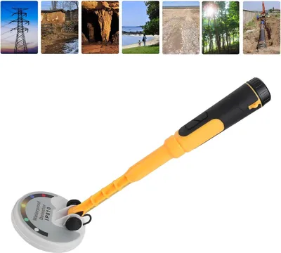 Produktbild von IP68 Wasserdichter Tragbarer Metalldetektor - Geräusch Licht Vibrationen - 30-60 Meter Reichweite - Metalldetektor Schatzsuche Bu.