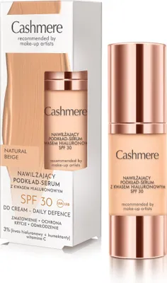 Obrázok produktu pre Kašmírový hydratačný podklad-sérum s kyselinou hyalurónovou SPF30 01 Natural Beige, 30 ml