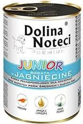 Produktbild von Dolina Noteci Premium Junior reich an Lamm - Nassfutter für Welpen mittlerer und großer Rassen - 400g