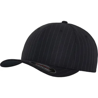 Produktbild von Urban Classics Flexfit Pinstripe Cap Herren Basecap Einfarbig, Größe: S/M; Farbe: Navy/White