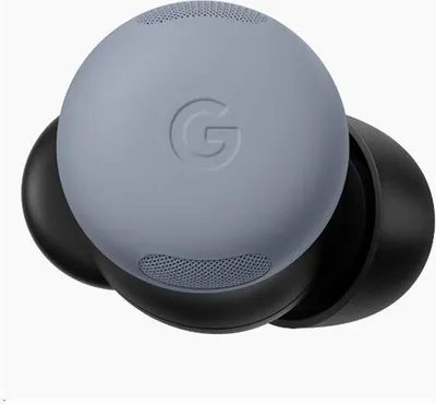 A single Google Pixel Buds Pro 2 earbud shown from a top-down diagonal angle.