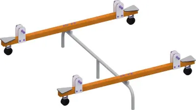 Produktbild von Wippe Doppelschaukel  Kinderschaukel Nestschaukel Schaukelsitz Gummischaukel