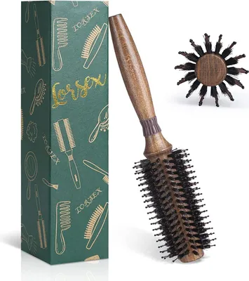 Image de Brosse ronde poils de sanglier poils de nylon Coiffage boucles 23mm 55mm