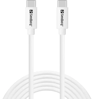 Zdjęcie produktu dla Sandberg USB-C > USB-C 65W 2M SAVER, 200 m, USB C, USB C, USB 2.0, Biały