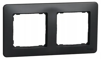 Zdjęcie produktu dla Ramka 2-krotna czarny antracyt Sedna Design SDD314802