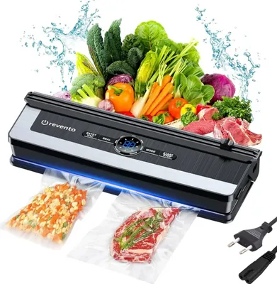 Produktbild von REVENTO® Aroma Vakuumierer - Vakuumiergerät 30cm lange & Stabile Schweißnaht inkl. Profi-Folienbeutel