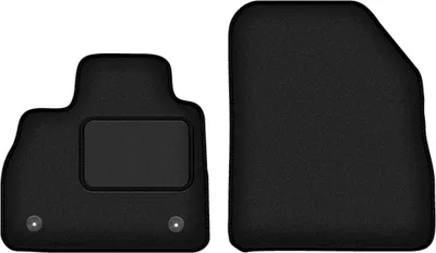 Immagine prodotto di Wielganizator tappetini auto velours anteriori adatto per Renault Espace V (2015-, minivan) neri, set 2 pz, con fissaggi