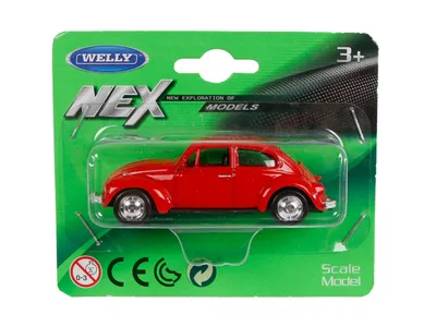 Produktbild von maßstab modell VW Käfer 6,5 cm alu 1:60 rot