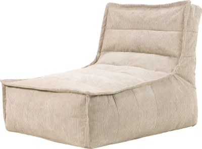 Produktbild von icon Dolce Lounger Sitzsack, Beige, Feines Cord Sitzsack, Großer Sitzsack Für Erwachsene mit Füllung - Hergestellt in Deutschland
