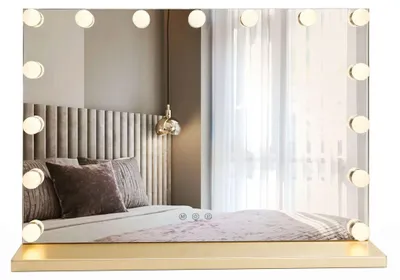 Produktbild von Spiegel Rea Hollywood Led Golden