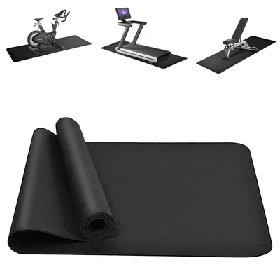 Image de Tapis de fitness pour appareils d'entraînement - 60 x 180 cm - Épaisseur : 0,4 cm - Tapis de protection de sol