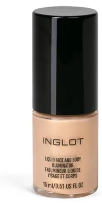 Zdjęcie produktu dla Inglot Płynny rozświetlacz do twarzy i ciała, odcień 69, 15 ml