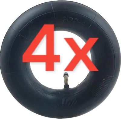 Produktbild von 4 Stück Schlauch 3.00-4 für Sackkarrenrad 260 × 85 mm mit Winkelventil