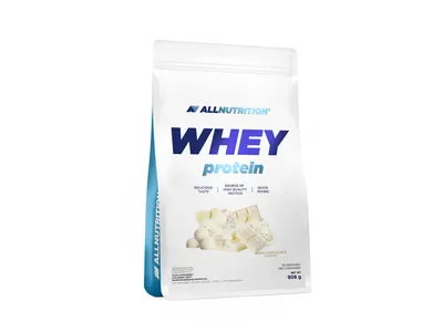 Produktbild von ALLNUTRITION Whey Protein 908g weiße Schokolade Protein-Nahrungsergänzungsmittel Muskeln Eiweiß Protein