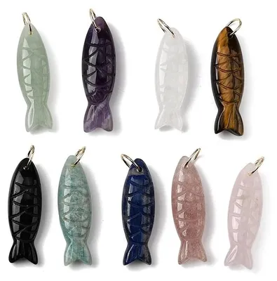 Immagine prodotto di Charm colorati in pietra preziosa per la creazione di gioielli fai-da-te