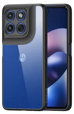 Produktbild von Dux Ducis Aimo Series - Transparent TPU Back Cover - Motorola Moto G37 / G47 Hülle - Schwarz