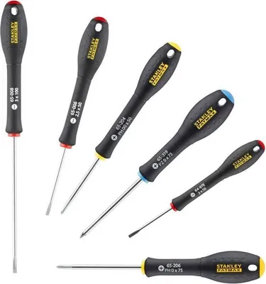 Zdjęcie produktu dla Zestaw Wkrętaków Precyzyjnych Stanley Fatmax, 6 sztuk, Stal Chromowo-Wanadowa, 0-65-492