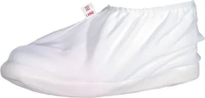 Produktbild von Polyester-Überschuh weiß mit Gummi-Laufsohle weiß  Größe 02(M)
