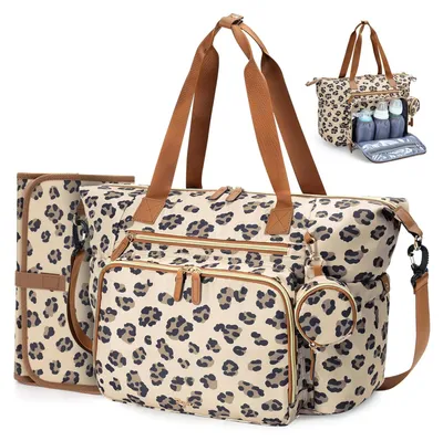 Produktbild von Wickelrucksack, wasserdicht, Leopardenmuster, für Reisen