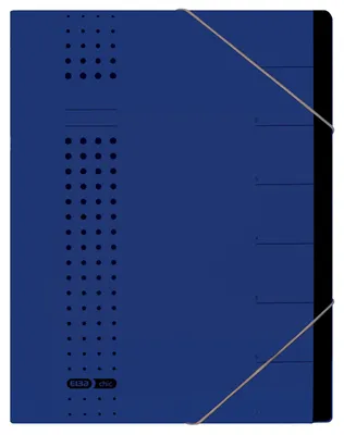 Productafbeelding van Elba 400002023 Ordner, elegant - 7 compartimenten, A4, karton (RC), 450 g/m², donkerblauw