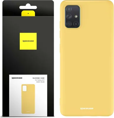 Immagine prodotto di Custodia in silicone SPACECASE Custodia in silicone per Galaxy A51 Giallo