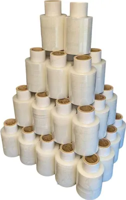 Produktbild von 40 x Mini Stretchfolie 10 cm Rollen 23 my (transparent)
