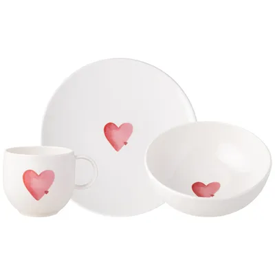 Produktbild von Villeroy & Boch With Love Frühstücksset 3-teilig Sending Love