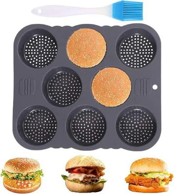 Immagine prodotto di Stampo in silicone per panini da hamburger, diametro 10 cm