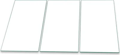Produktbild von Herdabdeckplatte Abdeckung Glaskeramikkochfeld Abdeckplatte 3-Teilig 90x52 Weiss Schutz