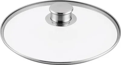 Produktbild von Famanu Glasdeckel 28 cm - universeller Glasdeckel mit Edelstahlrand