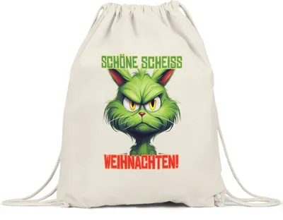 Produktbild von Schöne Scheiss Weihnachten Turnbeutel Katzenbesitzer Sarkasmus Geschenk