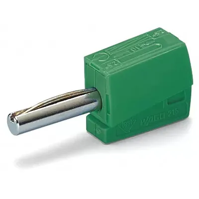 Obrázek produktu pro Banánkové konektory WAGO; pro průměr vývodky 4 mm; zelené 215-411